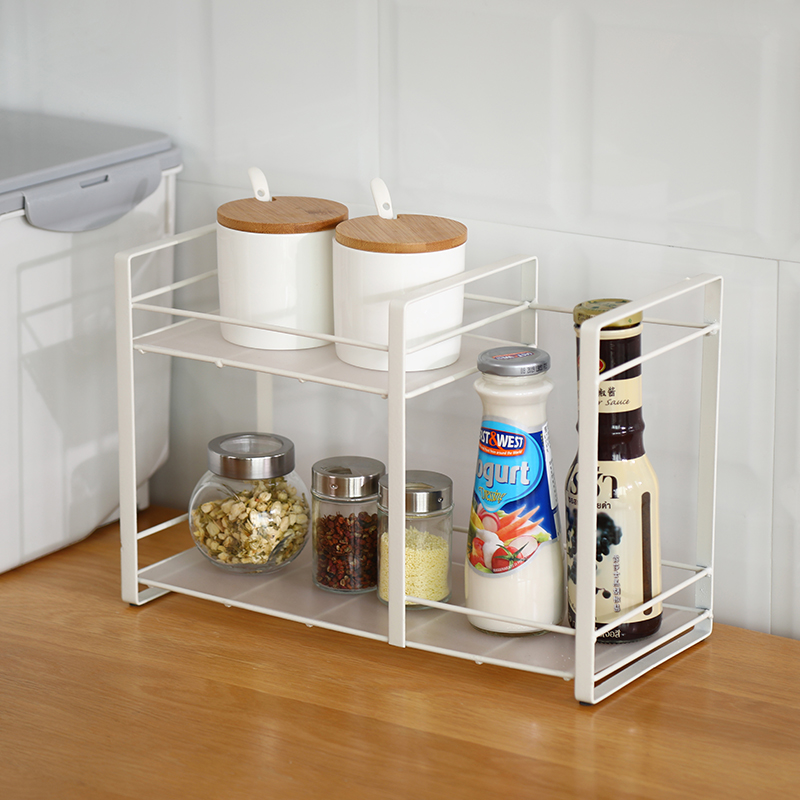 Feng Full Iron Art Multilayer Seasoning Jar Rack Kitchen supplies Shelf Ground Floor Landing Seasonings Shelf Storage shelf