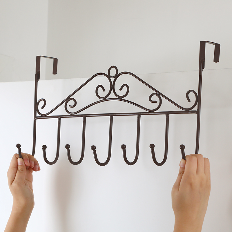 Creative door rear hook No-mark adhesive hook door back style powerful wall-mounted hanger hanging clothes hook clothes free of nail clothes hanging hanging rack