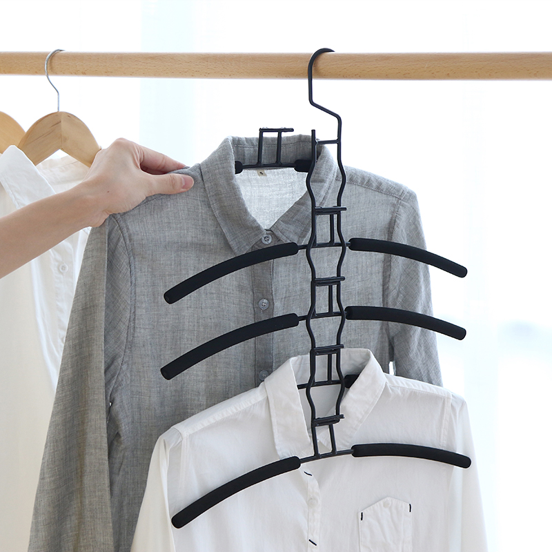 Removable multi-functional multi-layer clothes rack magic storage clothes rack wardrobe hanger household clothes rack