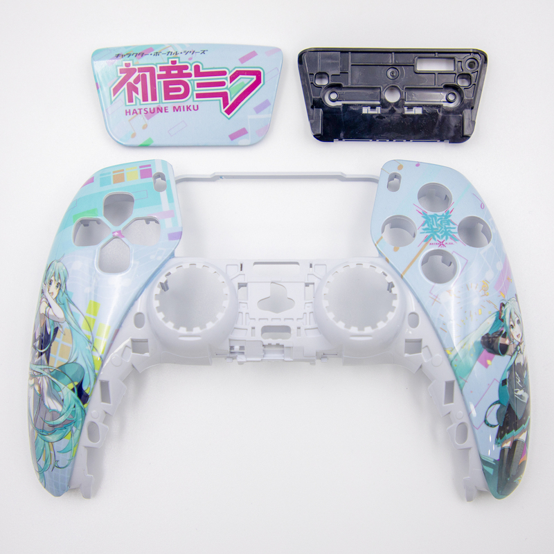 Ps5 Game Controller Shell Game Theme Panel Shell Touchpad Hatsune Miku Replacement Shell DIY Modification Faceplate