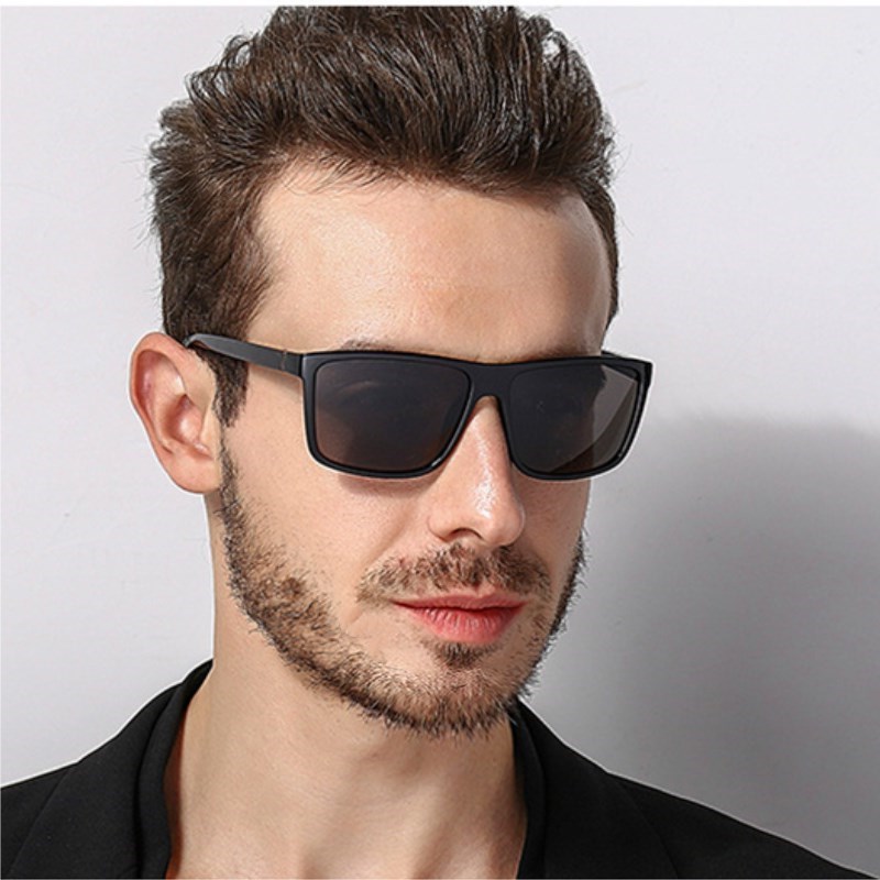 Polarized ink mirror men's driving eyes men's fashion sunglasses men widening middle-aged anti-UV glasses men's face