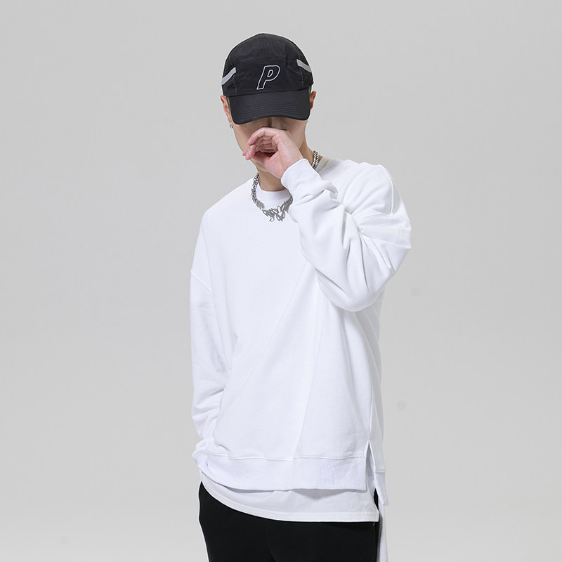 New Men's Sweater Day Fast Current Letter Printed Costume Blade Relax Casual Round-collar Head