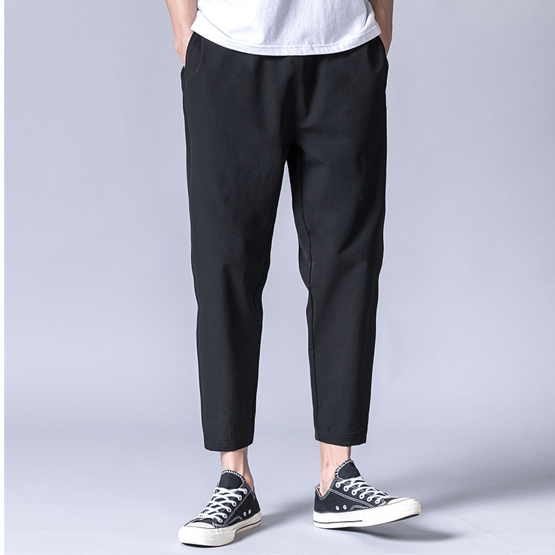 Nine-point pants men's loose sports pants 2021 summer thin Korean version of the trend wild harem pants small feet casual pants