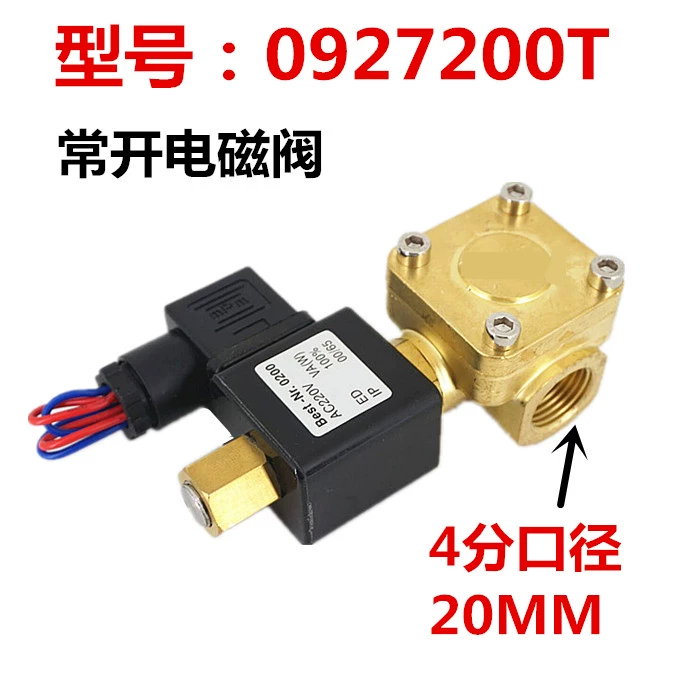 van 4 2 khí nén Van điện từ mở thường 0927200T Van nước 4 điểm 6 điểm Van khí 1 inch áp suất cao 1.6MPA có thể lắp tùy ý 24v van đóng mở khí nén van solenoid airtac