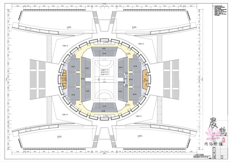 体育馆/大学生运动场篮球场/建筑方案设计/文本册+CAD图纸+...-11