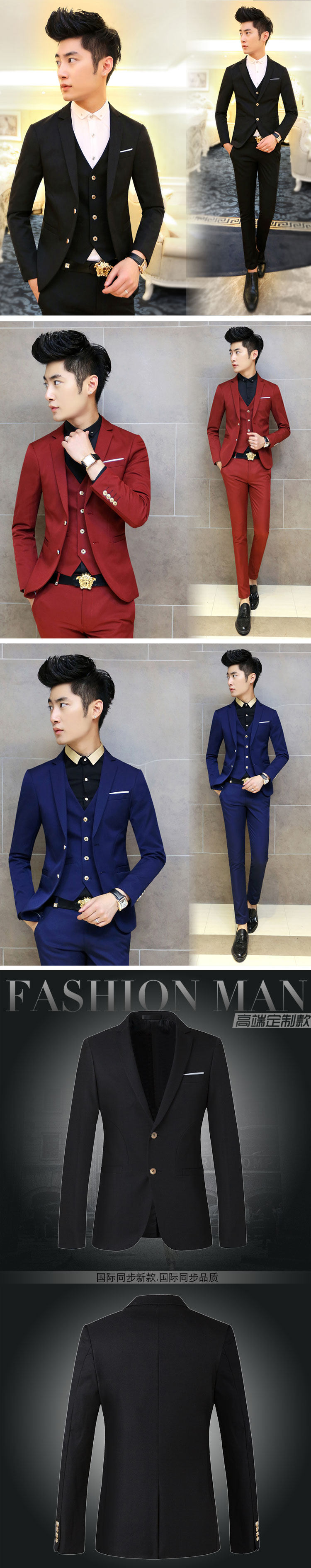 Costume homme en polyester pour automne - Ref 1561600 Image 12