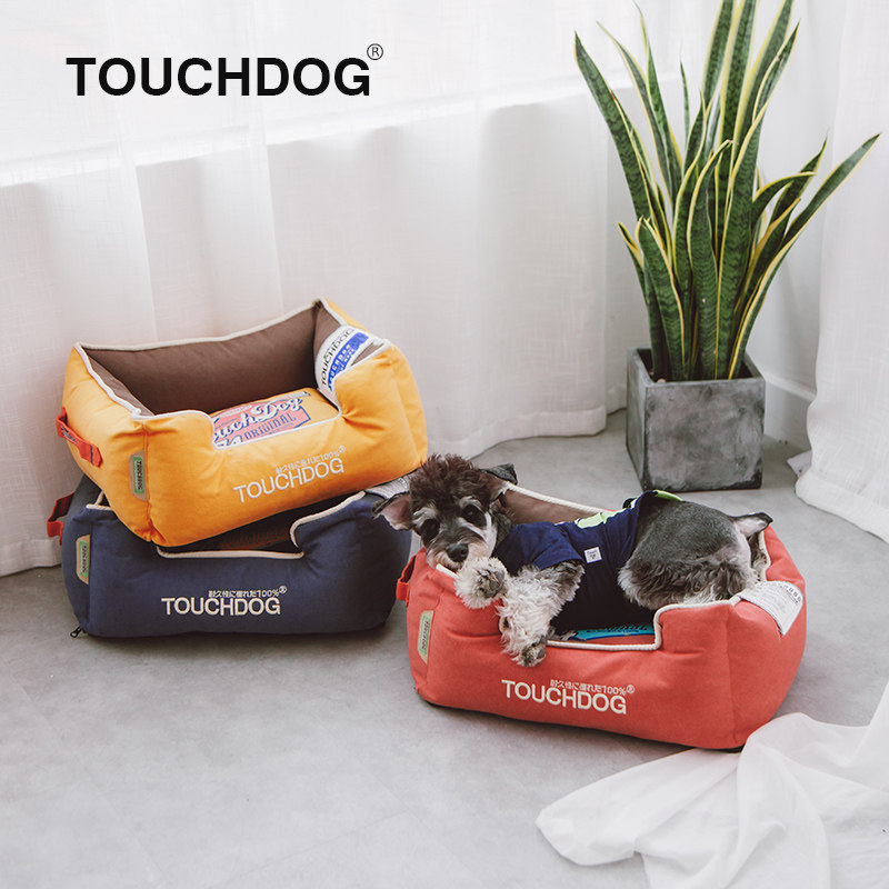 Touchdog It's its dog cohorts Season Universal Teddy Washout Dog Bed Dog Kennel Winter Warm Pet Nest