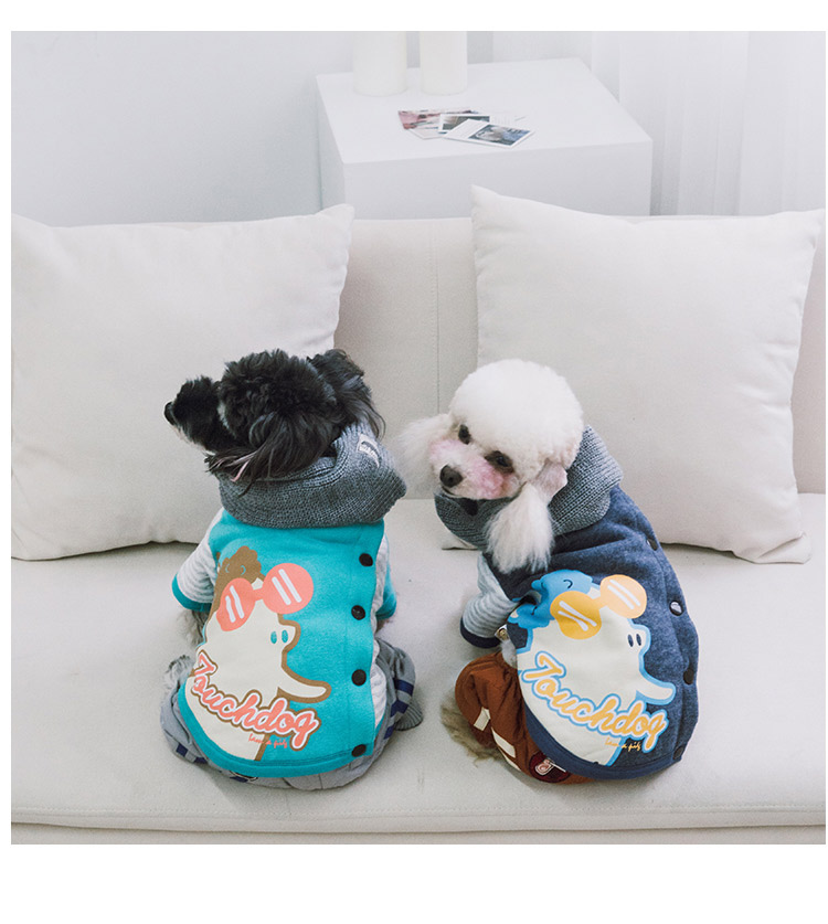 Touchdog nó mùa thu và mùa đông thú cưng quần áo chó quần áo xu hướng quần áo Teddy quần áo dễ thương bông schnauzer - Quần áo & phụ kiện thú cưng áo cho mèo giá rẻ