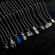 All-match decorative titanium steel sweater chain boys ins hip-hop pendant chain necklace high-end men's trendy brand accessories