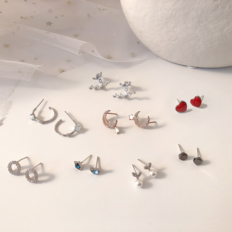 s925 sterling silver needle temperament simple small cold wind ins ear needle wild drop earrings women 2020 new fashion earrings