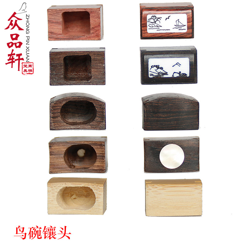 Thrush red embroidered eye bird cage with head cup Indigo chin bird cage with head cup Ebony jar nose lark cup with head