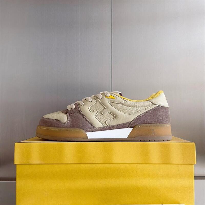 Top-Tier European Men's Casual Shoes, First-Layer Cowhide Luxury Brand Couple's White Sneakers, Celebrity Style