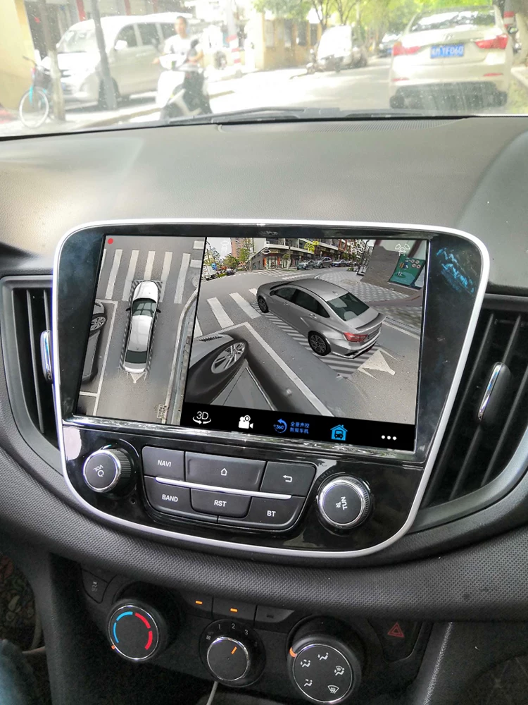 Применимо к автомобильной навигационной центральной панели Chevrolet Cowotz, модификация Единого устройства с 360° панорамным изображением CarPlay