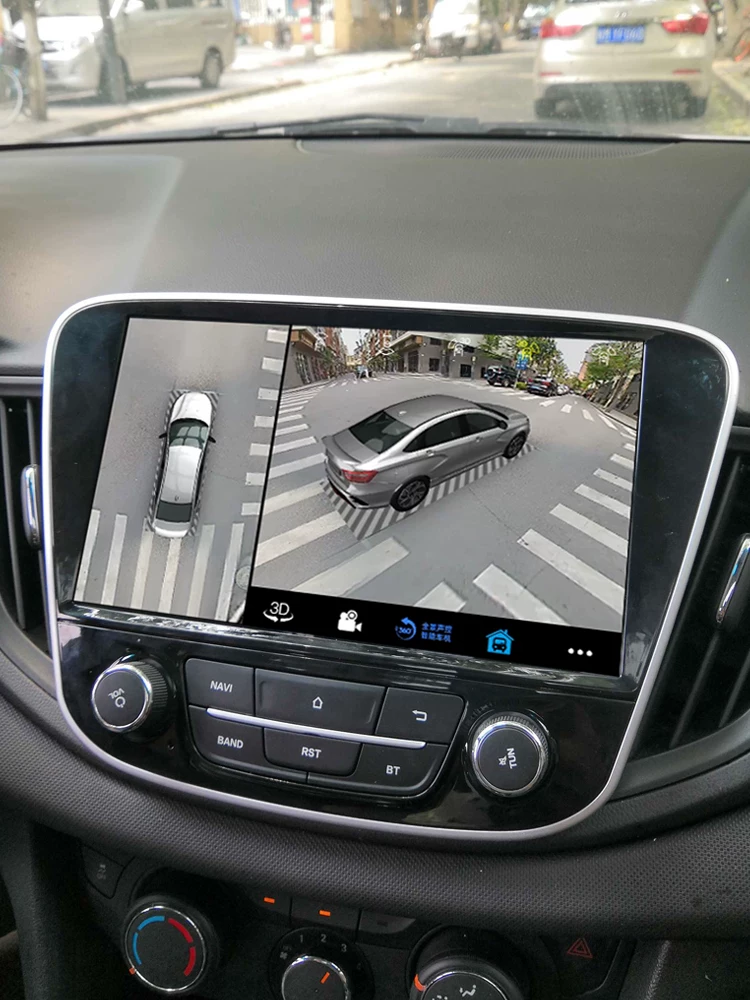 Применимо к автомобильной навигационной центральной панели Chevrolet Cowotz, модификация Единого устройства с 360° панорамным изображением CarPlay