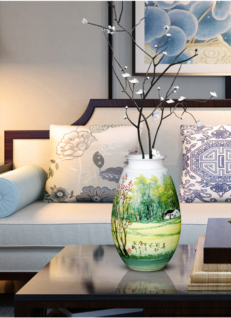 The Spring of jingdezhen ceramics hand - made Lai Dequan vases, flower arrangement to jiangnan style sitting room adornment home furnishing articles