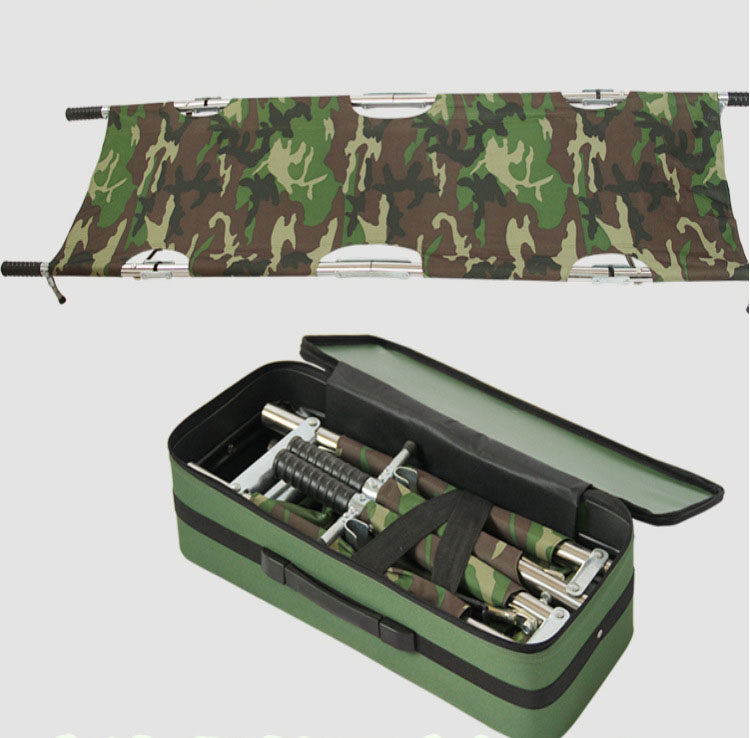 Aluminium Alloy Folding Stretcher Four Fold Camouflak Folding Stretcher Aluminum Alloy Four Fold Stretcher