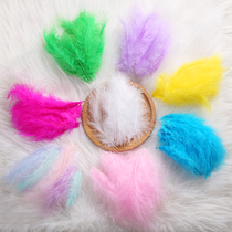 Macaron feather goose feather dream Net gift box wave ball filling decoration material diy handmade accessories feathers