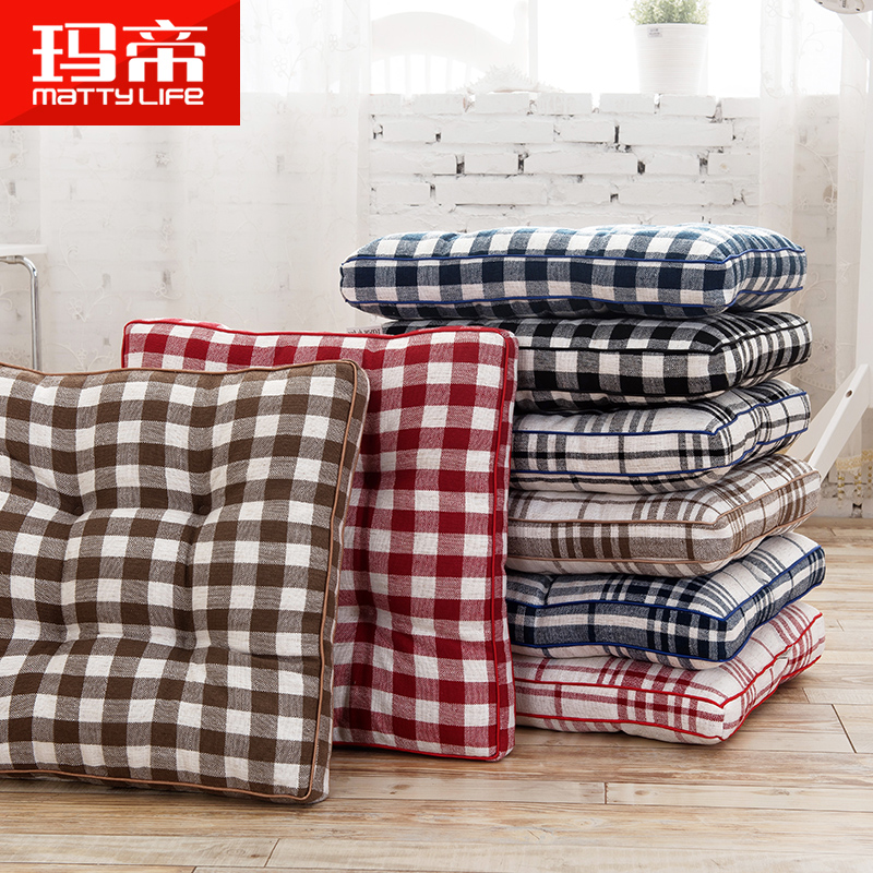 Usd 15 84 Marty S New Grinding Plaid Thickened Cushions Linen Grinding Plaid Thickened Cushions