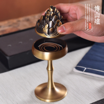 Pure copper incense burner home living room room room room incense sandalwood Zen ornaments aromatherapy incense burner Boshan furnace large size