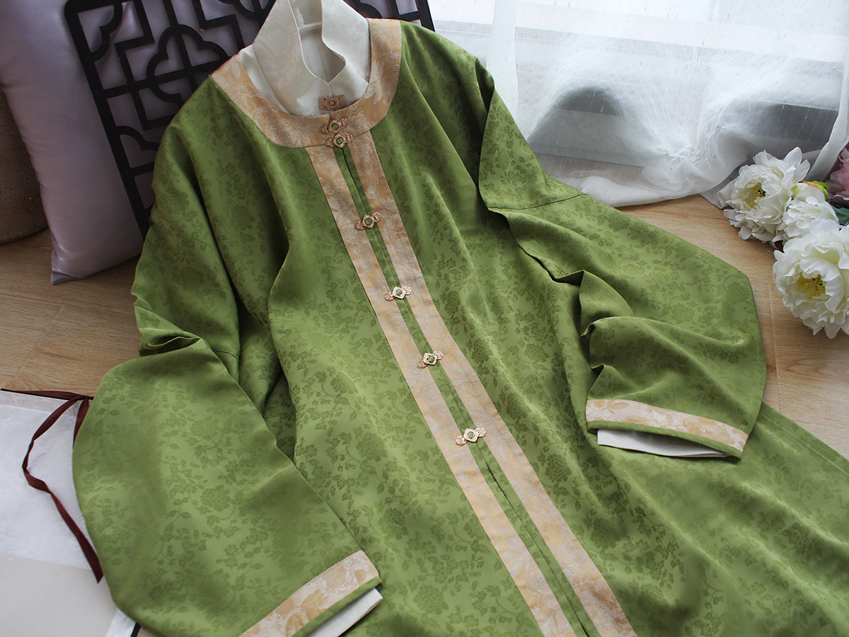 Китайцы одежда наборы 北渚传统服饰提花缎明制万历圆领长衫竖领短袄暗花纱马面裙汉服女