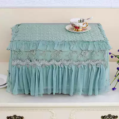 Microwave oven cover Korean embroidery lace Microwave oven cover towel dust cover Anti-fouling and oil-proof oven cover fashion fabric