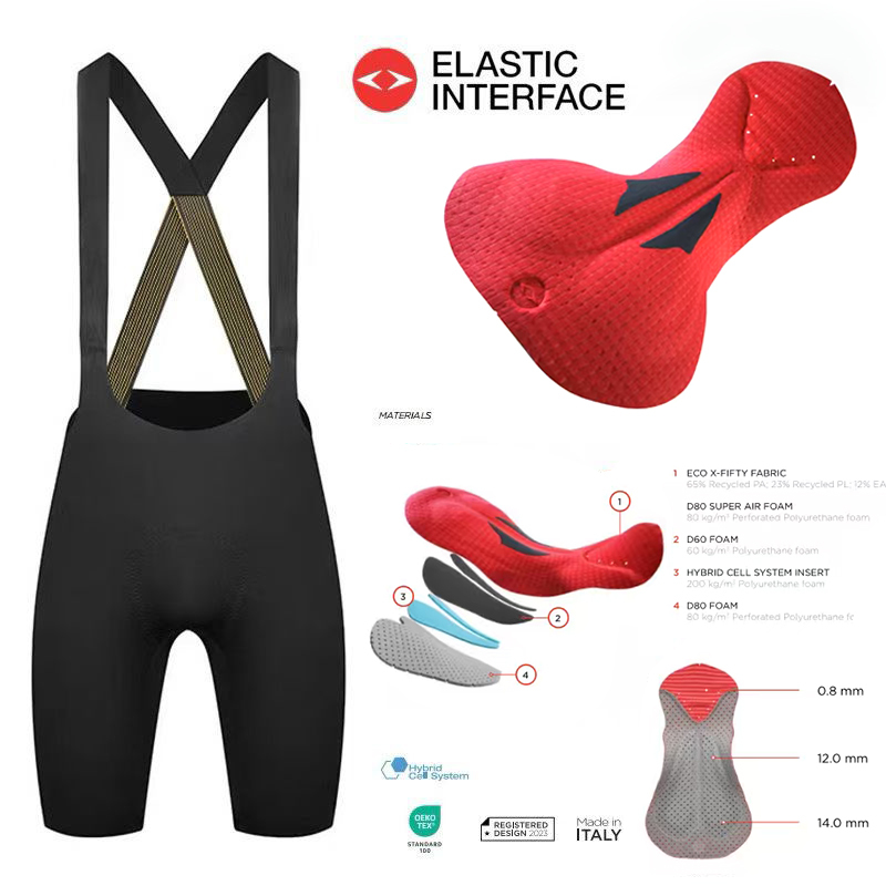 New K-Snow Cycling Shorts, Genuine Italian 200-Density Peloton Flagship Model Seat Cushion