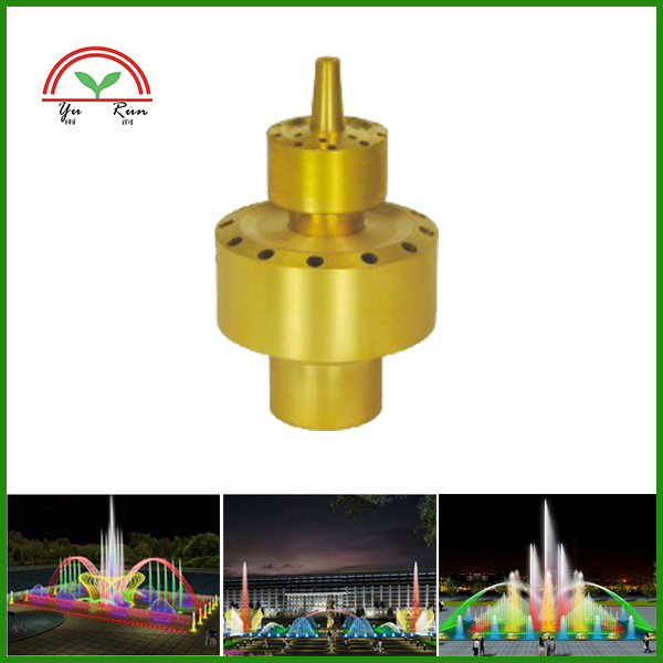 1 inch double layer flower column nozzle brass double layer flower column fountain nozzle DN40 water view landscape spray head