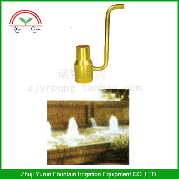 Full copper wide flooded spring nozzle with tube bubbling nozzle with tube gushing spring nozzle patio Indoor small fountain