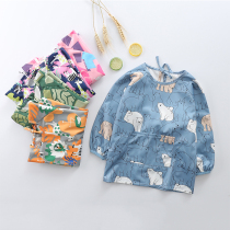 Childrens clothing Baby eating bib Baby anti-dressing Waterproof and anti-dirty protective clothing Painting kindergarten small apron