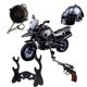 Jedi Soldier Mobile Game Survival Chicken Gun Peripheral Equipment Pan Helmet Alloy Keychain Jeep Motorcycle