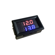 Manufacturer direct sales number of vehicle voltage temperature meter car thermometer voltmeter send waterproof temperature probe