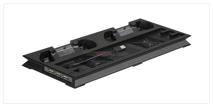 PS4 Slim dành riêng cho máy chủ quạt làm mát xử lý bộ sạc cơ sở Khung làm mát PS4 Slim - PS kết hợp cáp sạc 3 trong 1