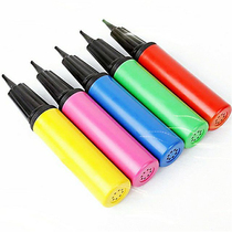 Multi-color push inflator quality eco-friendly plastic portable bidirectional inclined lip yoga balloon cheer swimming ring