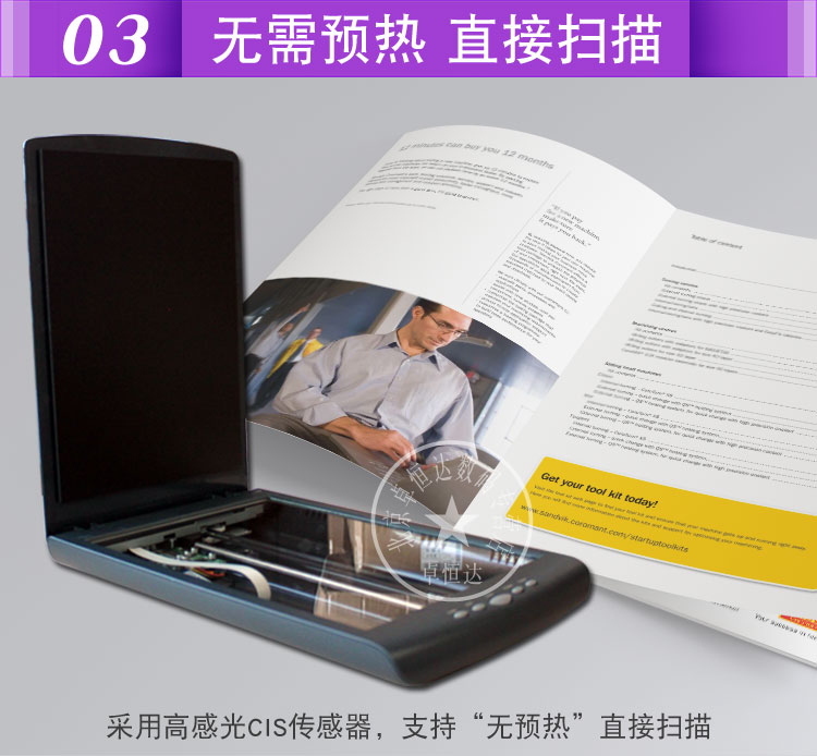Violet Scanner D4800 Trình quét tệp ảnh 10 giây Sản phẩm Lưu lượng tốc độ quét - Máy quét