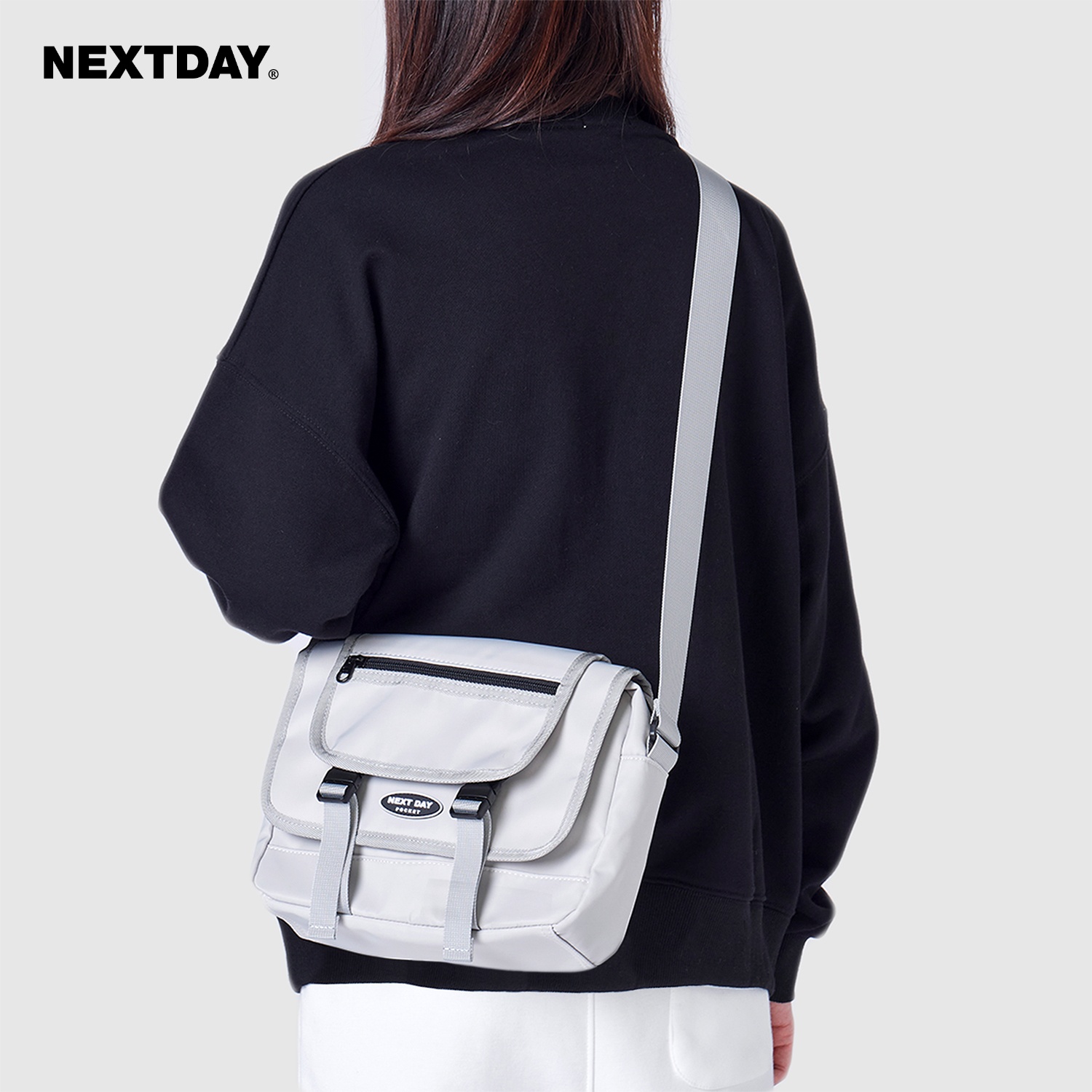 NextDAY Functioning Tooling Sloped Satchel Men's Boomer men's single shoulder differential bag Purse Chest Bag Day-Taobao