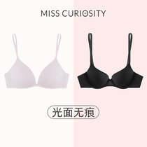 Curious Misty upper Toro adjustment glossy incognito underwear without rims Comfortable small chest thin cup bra 2-piece combination
