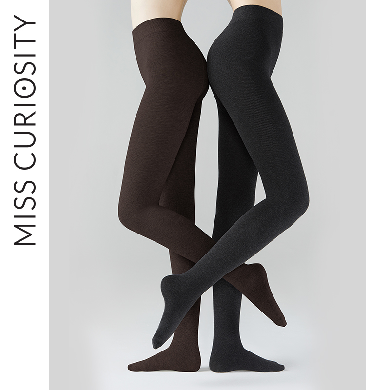 Curious Honeysocks children Conspiculy Legs Inner Lap Pants Women Plus Suede Thickened Warm Autumn Winter Elastic Body Pants Socks