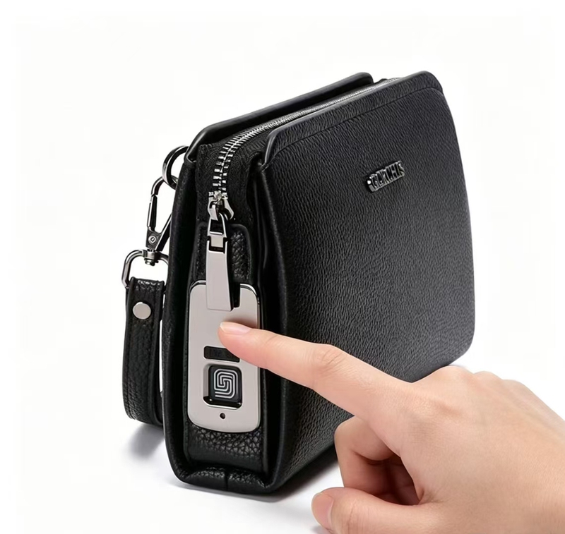 Smart Fingerprint Lock Men's Clutch Bag, Business Casual Clutch Bag, Fashionable Clutch Bag, Large Capacity Clutch Bag