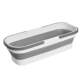Collapsible Plastic Mop Bucket, Rectangular Water Storage Mop Basin with Wheels, Large Capacity Mop Bucket