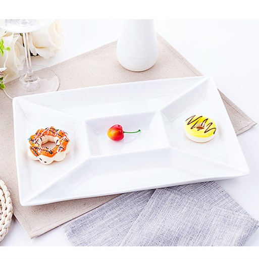 Ceramic dry fruit platter round dish plate tableware sitting room seeds candy fruit platter frame plates