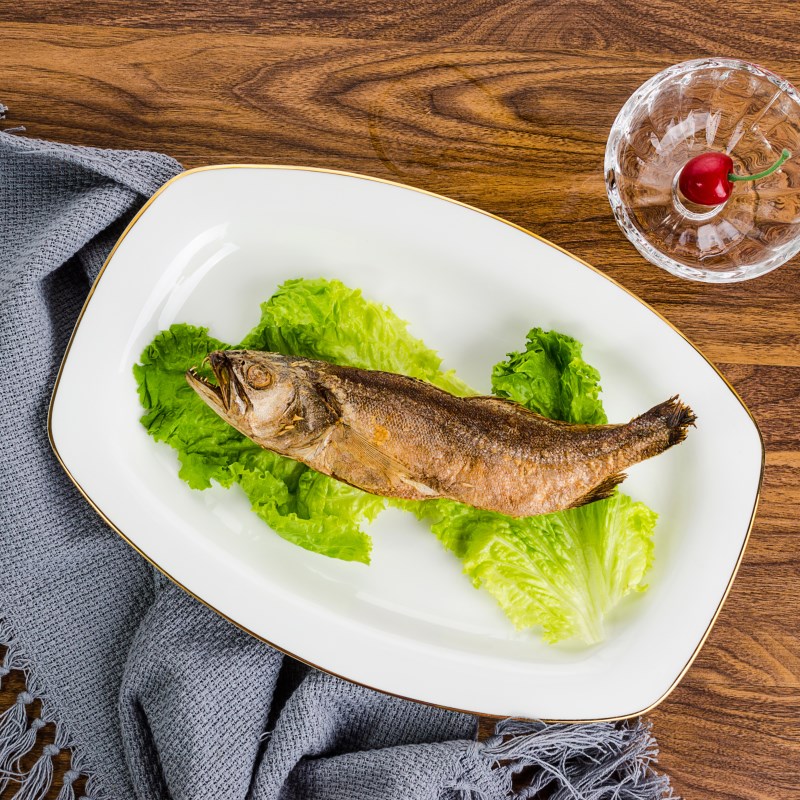 Household steamed fish fish dish dish dish creative fish dish of ltd. fish restaurant ceramic dish dish plate