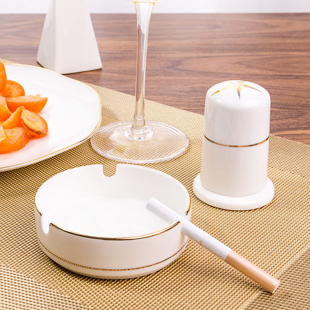 Ceramic toothpicks extinguishers creative household toothpick box opens onto the living room the Nordic toothpick bottles ashtray custom logo