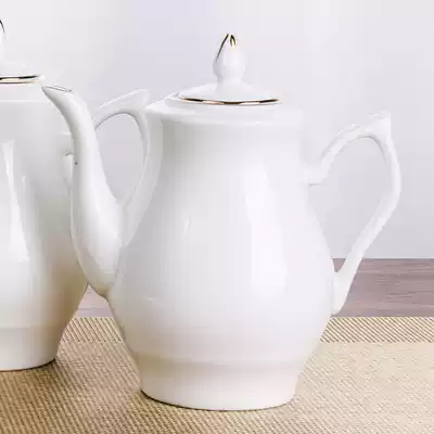 Ceramic soy sauce vinegar jar bone china soy sauce vinegar bottle gilt pure white oil bottle seasoning bottle pepper oil bottle sesame oil pot