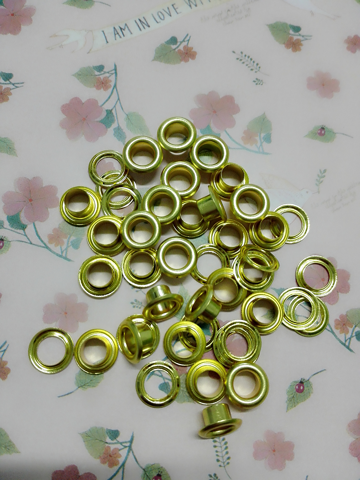 High-quality environmental protection copper round eyelet button Eyelet button Eyelet button Eyelet button Eyelet button Hollow button can be electroplated and can be painted