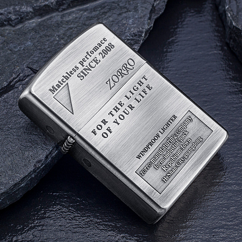 正品ZORRO佐罗铜壳防风砂轮打火机，送男友的硬核浪漫礼物推荐🔥
