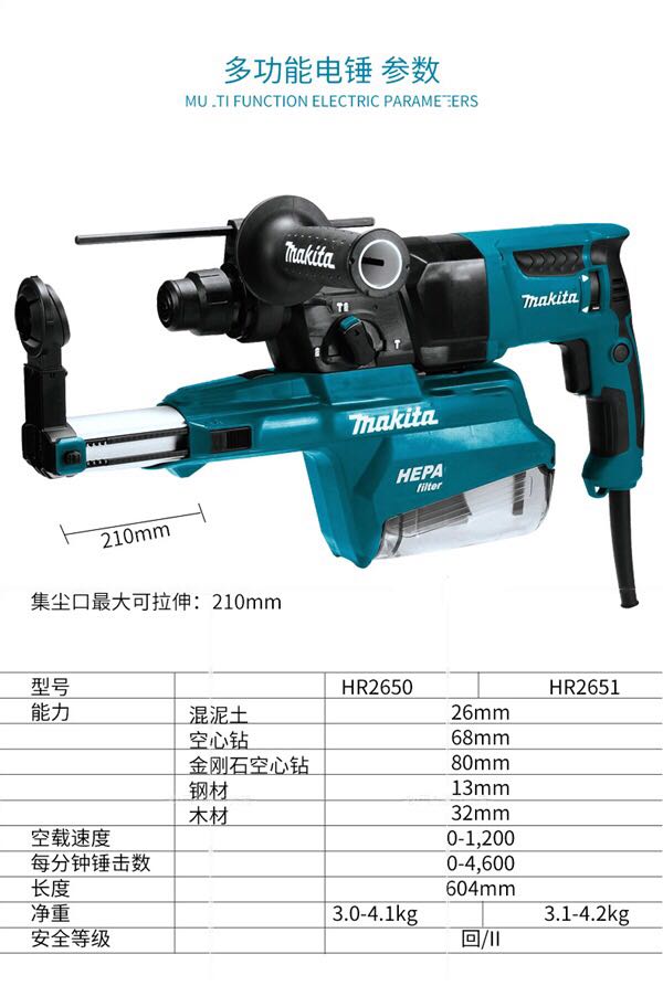 Makita Makita Hammer HR2650J HR2651J HR2630 HR2631F HR2600