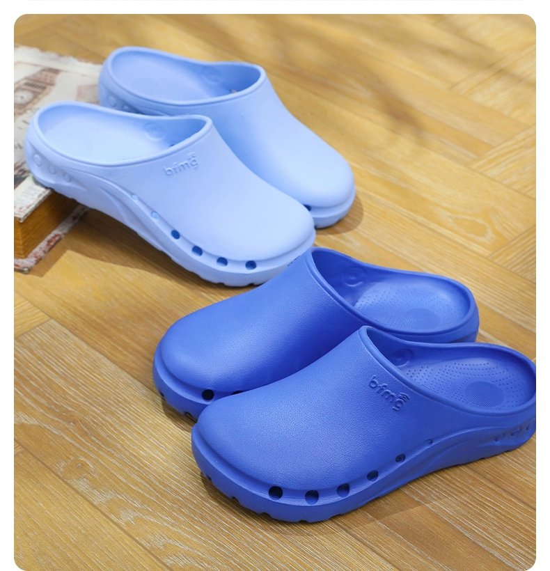 Hospital operating room slippers, surgical shoes, non-slip clogs, men's and women's medical protective shoes, nurse monitoring room toe-cap shoes