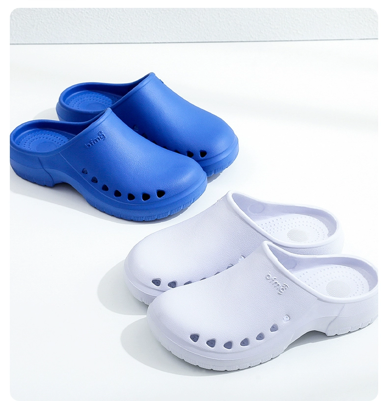 Hospital operating room slippers, surgical shoes, non-slip clogs, men's and women's medical protective shoes, nurse monitoring room toe-cap shoes