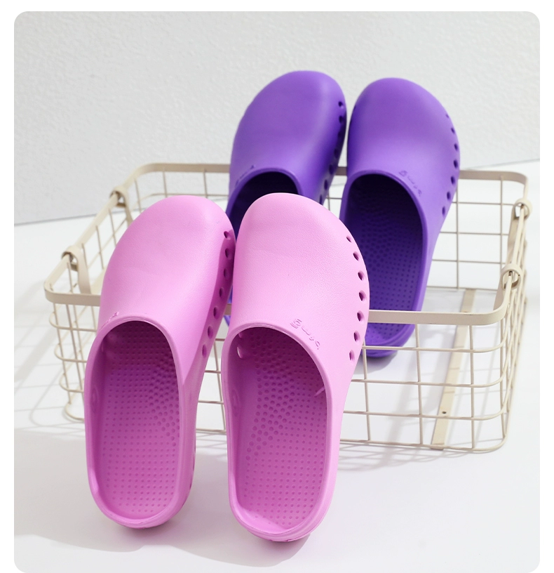 Hospital operating room slippers, surgical shoes, non-slip clogs, men's and women's medical protective shoes, nurse monitoring room toe-cap shoes