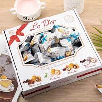 Foreign Pinto Russia Ledo brand chocolate sandwich cake candy Milk Jar cream coconut candy 700g